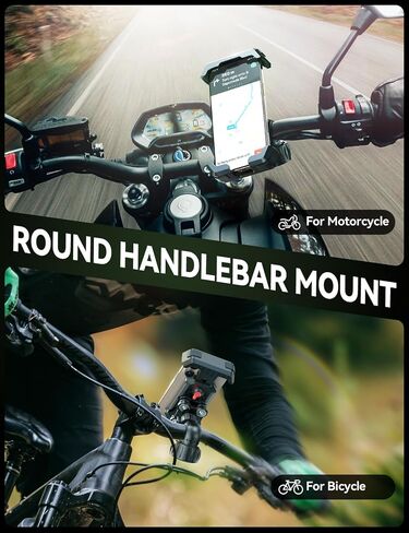 حامل هاتف Joyroom Bike Mount ، [مضاد للاهتزاز] [2025 ترقية] Motorcycle Phone Mount ، حامل هاتف الدراجات للهواتف 4.7-7.0 "، وملحقات الدراجات ، ومقابض الهاتف لجهاز iPhone Samsung in Kuwait