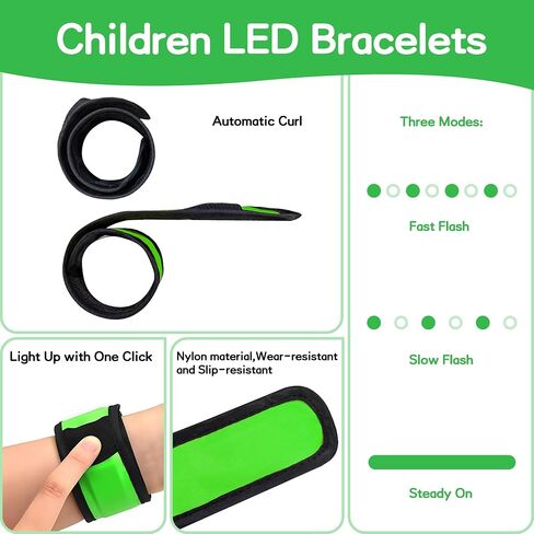 6 أجهزة كمبيوتر أساور LED LED ، أساور LED LED UP ، معصم LED الأخضر ، LED أساور الصفع للمشي ، الجري ، الركض ، الحفلات الموسيقية ، الرياضة ، التخييم ، الأحداث الرياضية ، الحفلات ، إكسسوارات الهذيان in Kuwait