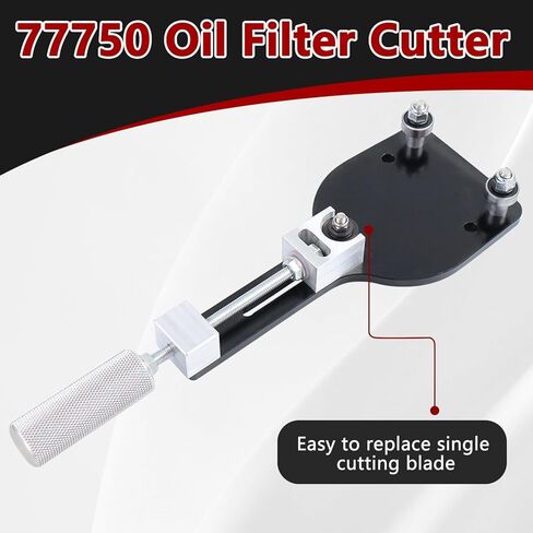 قاطع فلتر الزيت 66490 أداة قطع فلتر الزيت لنطاق قطع الفلتر 1-3/4 بوصة إلى 5-3/4 بوصة أسود in Kuwait