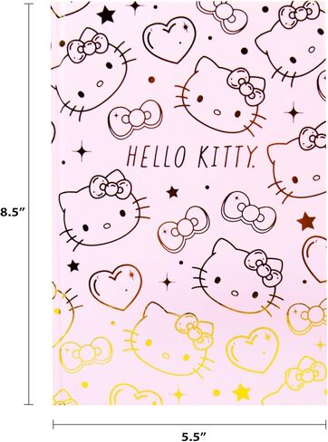 Hello Kitty and Friends Agenda, 70 Pages, Hardcover Planner, Hello Kitty & Kuromi Stickers, Sanrio Stuff, Cute School Supplies, Cute Stationery, Hello Kitty School Supplies, Sanrio Accessories in Saudi Arabia