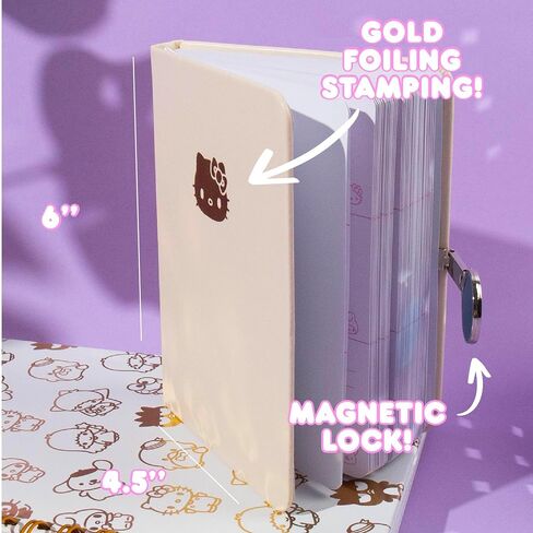 Hello Kitty and Friends Agenda, 70 Pages, Hardcover Planner, Hello Kitty & Kuromi Stickers, Sanrio Stuff, Cute School Supplies, Cute Stationery, Hello Kitty School Supplies, Sanrio Accessories in Saudi Arabia