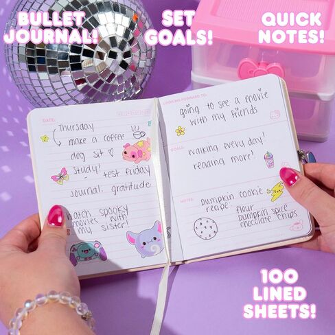 Hello Kitty and Friends Agenda, 70 Pages, Hardcover Planner, Hello Kitty & Kuromi Stickers, Sanrio Stuff, Cute School Supplies, Cute Stationery, Hello Kitty School Supplies, Sanrio Accessories in Saudi Arabia