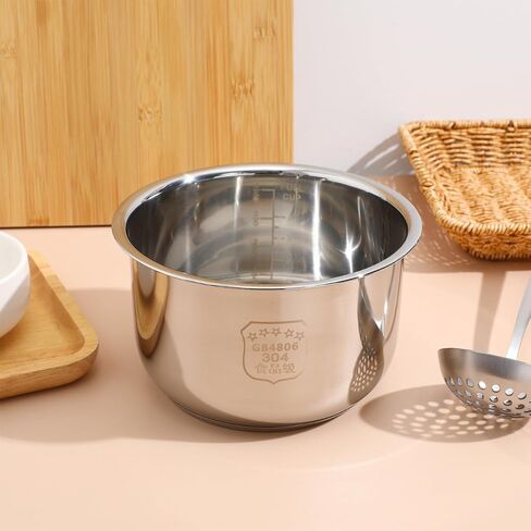RORPOIR Rice Cooker Liner Cooker Inner Tank Rice Cooker Accessories Electric Cooker Accessories Inner Rice Cooker Pot Power Cooker Parts Inner Pot Cooking Supplies Stainless Steel Instant in Saudi Arabia