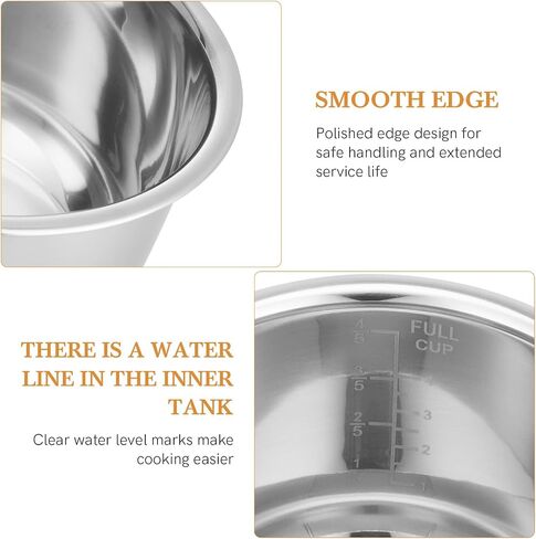 RORPOIR Rice Cooker Liner Cooker Inner Tank Rice Cooker Accessories Electric Cooker Accessories Inner Rice Cooker Pot Power Cooker Parts Inner Pot Cooking Supplies Stainless Steel Instant in Saudi Arabia
