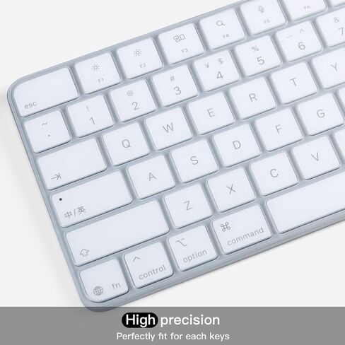 Keyboard Cover Skin for 2024 New Magic Keyboard with Touch ID and Numeric Keypad Model A3119 Ultra Thin Keyboard Protector, 2024 Magic Keyboard Accessories, Clear in Saudi Arabia