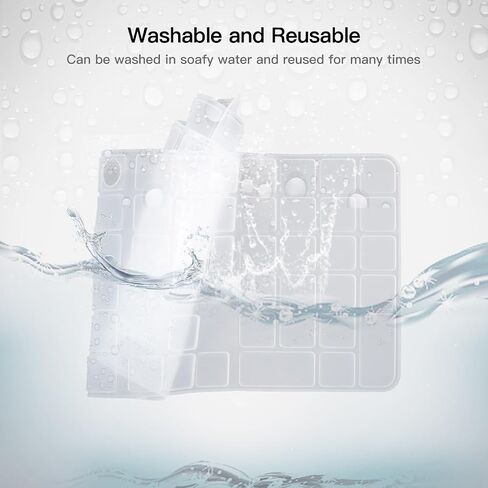 Keyboard Cover Skin for 2024 New Magic Keyboard with Touch ID and Numeric Keypad Model A3119 Ultra Thin Keyboard Protector, 2024 Magic Keyboard Accessories, Clear in Saudi Arabia