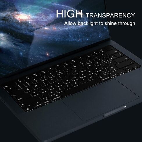 Keyboard Cover Skin for MacBook Air 13" 15 inch M4 Chip A3240 A3241 Released in 2025 Touch ID TPU Protector Accessories US/ANSI Layout (Matte TPU) in Saudi Arabia