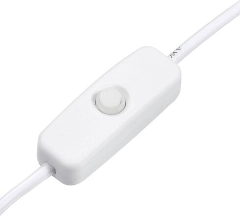 كبل Meccanixity USB مع تبديل/إيقاف 501 ، ذكر USB إلى كابل الطاقة الذكري Micro USB 100 سم للمعدات الرقمية LED Desk Lead Strip White in Saudi Arabia