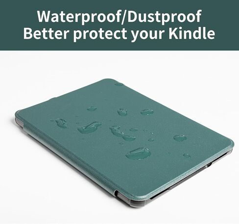 BASEMALL Case for All-New 7" Kindle Paperwhite (12th Generation-2024) and Kindle Colorsoft Signature Edition 2024, Lightweight Shell Cover with Auto Wake/Sleep for Kindle Paperwhite 2024 (Green) in Saudi Arabia
