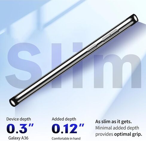 Galaxy A36 Glitter Case for Samsung Galaxy A36 5G Phone Case for Women Girls, Slim Ultra Thin Matte Back Shockproof Protective Cover for Samsung A36 5G, 6.6" Crystal Bling Case (Blue) in Kuwait