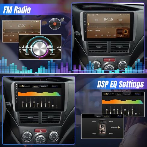 Leadfan Car Stereo for 2008-2012 Subaru Forester Impreza WRX Radio with Wireless CarPlay Android Auto, 9“ Touch Screen for Subaru Display Head Unit GPS Navi/WiFi/Bluetooth/Mirrorlink/SWC/Camera in Saudi Arabia