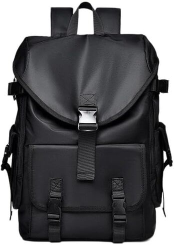 Backpack for Men Lightweight Backpack Fits 15.6 inch Waterproof Rucksack for Traveling Hiking ﻿ (Black) in Saudi Arabia