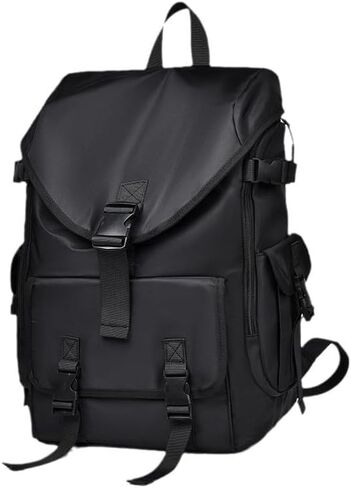 Backpack for Men Lightweight Backpack Fits 15.6 inch Waterproof Rucksack for Traveling Hiking ﻿ (Black) in Saudi Arabia