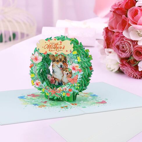 FaCraft 3D Pop Up Mothers Day Card - Happy Mothers Day Flower Pop Up Gift Greeting Card with Envelope with Blank Insert for Best Mom Women Wife Daughter Grandma in Kuwait