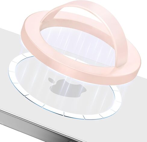Compatible with Magsafe Phone Grip, Magnetic Silicone Ring Grip for iPhone 16/15/14/13/12 Series, Easy to Install and Remove, Perfect for Daily use and Travel (Pink) in Saudi Arabia
