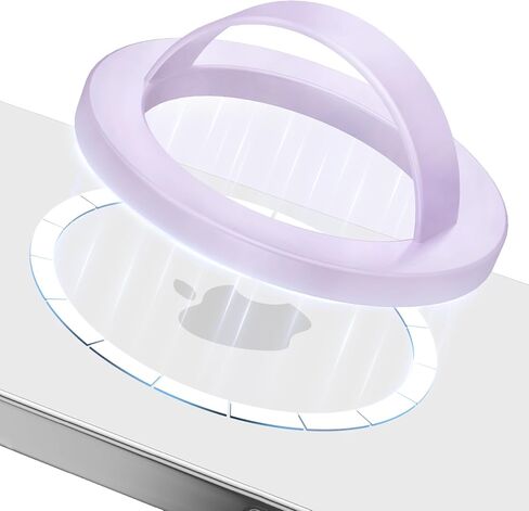 Compatible with Magsafe Phone Grip, Magnetic Silicone Ring Grip for iPhone 16/15/14/13/12 Series, Easy to Install and Remove, Perfect for Daily use and Travel (Pink) in Saudi Arabia
