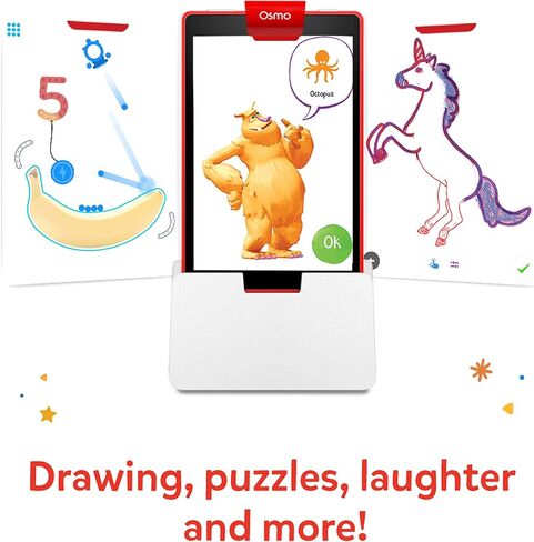 Osmo - Creative Starter Kit & Super Studio Disney Princess for Fire Tablet-Ages 5-12-Creative Drawing, Learn to Draw & Problem Solving/Physics-(Fire Tablet Base Included) 4 Educational Learning Games in Saudi Arabia