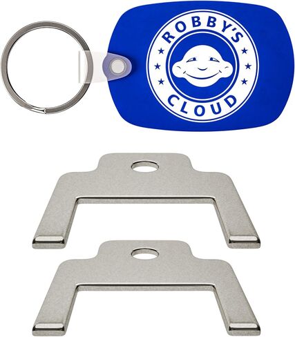 Dispenser Key Replacement for Georgia Pacific #50413 - Also Known as #13 for Georgia Pacific Jumbo Roll Bath Tissue Dispensers - 1 Robby’s Cloud Keychain Included (2 Pack) in Saudi Arabia
