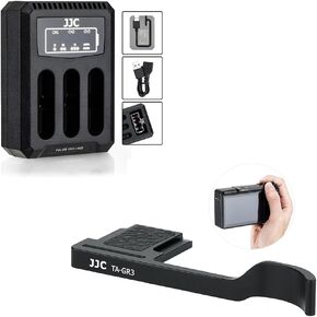 Thumb Up Grip + Battery USB Charger for GR III HDF GR III
