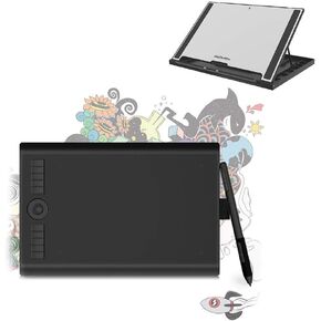 GAOMON M10K PRO 10 x 6.25'' Tilt & Radial Support Drawing Tablet Can Work on Android OS & PC,Comes with GAOMON Tablet Stand GMS01