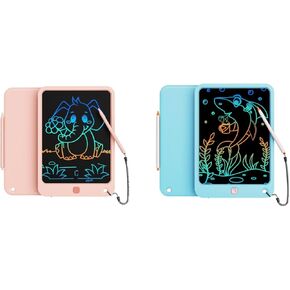 LCD Writing Tablet 10 Inch for Kids(Pink+Lake Blue)