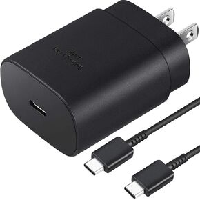 for Samsung Charger Fast Charging Type C Charger 25W USB C Super Fast Charger with USB-C Cable for Samsung Galaxy S25/S24/S23/S22/S21/S20/Ultra/Plus/FE/A16/A15/A55/Note 20/10,Z Fold,Z Flip,Galaxy Tab