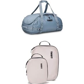 Thule Duffel Bag with Compression Cubes - Medium to Large, Fabric Cover, Zipper Closure, Convertible Strap, Water Resistant