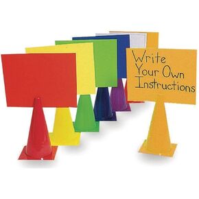 S&S Worldwide 2-in-1 Message Cones 9", 9 in (Set of 6)