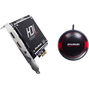 AVerMedia Live Gamer HD, Game Capture and Streaming in High Definition 1080p, Reduce CPU Usage, Ultra Low Latency, H.264 Hardware Encoding HD Game Recorder, PCIe, (C985)