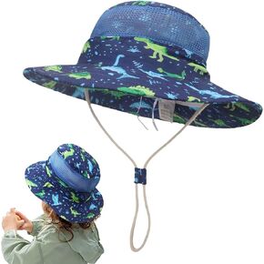 Kids Bucket Hats Summer Sun Protection Hat for Toddler Wide Brim Beach Cap for Boys Girls