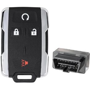 Key Fob Replacement for 2014-2020 Chevrolet Silverado & GMC Sierra/ 15-21 Chevy Colorado &GMC Canyon Car Keyless Entry Remote Control, M3N-32337100, 4 Btn