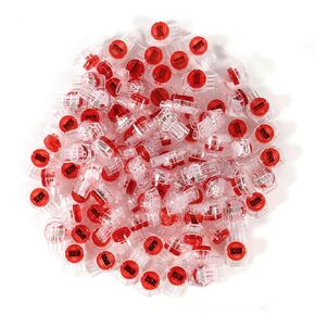 200pcs K3 سلك الهاتف موصل لصق ماء uy هلام مملوءة بزر الأزرار الموصل البرتقالي