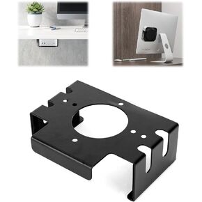 Under Desk Mount for Mac Mini, Carbon Steel Under Table Stand with Screws Monitor Mount Holder Bracket Support Dock Compatible with Mac Mini M4 and M4 Pro 2024