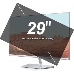 29 Inch Computer Privacy Screen,Avoid Direct Sunlight on The Screen,Compatible with Various Monitor Brands.Anti-Glare/Anti Blue Light/Anti Scratch Film. Size Is(605 * 410 mm).