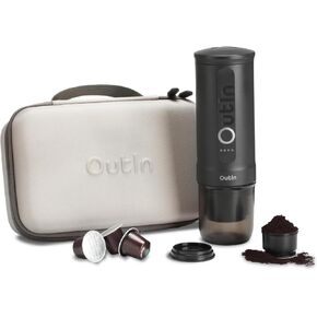 OutIn Nano Portable Electric Espresso Machine with Carrying Bag