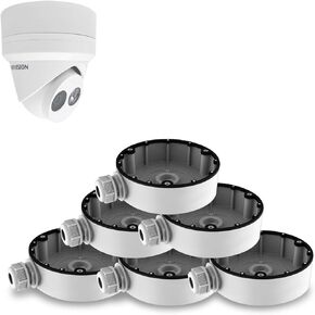 صندوق تقاطع أبيض/قاعدة تصاعد لكاميرا برج Hikvision DS-2CD23X2 CB130T DS-1280ZJ-DM8 (6 حزمة)