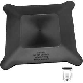 Blender Lid Replacement for Blendtec 200086 Soft Rubber Lid Fits for FourSide & WildSide Jars Commercial Blender Black Rubber Lids for Blendtec Blender Top Accessories, Non-Vented, 1 Pcs