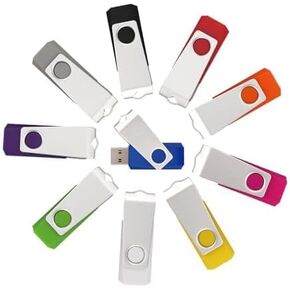 10pcs 64GB USB Flash Drives,USB2.0 Thumb Drive,USB Sticks,USB Photo Stick