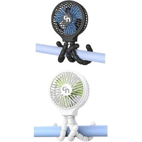 WiHoo Stroller Fan Black and White