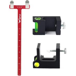 SOPOGER Archery Level Multifunctional Bow Level Tuning Tools for Rest and Sight Tunning with Bow Square T Shape Bow Square Ruler Bowstring Measurement Tool