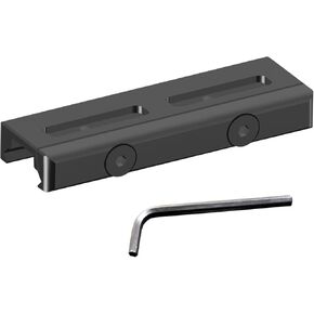 Gotical 2-Slot 2.85 Inch Over Length Picatinny to Adapter Convert Mount for Mlock Accessories Anodized Aluminum BLK