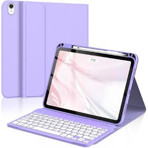 for iPad 11th 10th Generation Case with Keyboard - Magnetic Wireless Detachable Keyboard Case Stand Folio Cover with Pencil Holder for iPad 11 inch A16 2025 & 10th 10.9" 2022 (Light Pink)