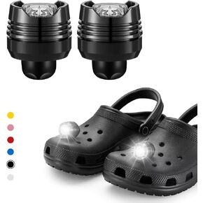 Croc Headlights for Adult Shoes, Croc Lights for Shoes, Croc Shoe Lights, Croc Accessories Men, Croc Flashlights for Shoes, Croc Attachments Kids Flashlight, Light Up Croc Charms Kids Headlamp