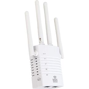 AC1200 WiFi Extender, Signal Booster for Home, Covers Up to 12880 Sq.ft and 105 Devices, 1200Mbps Dual Band Wireless Repeater with Ethernet Port