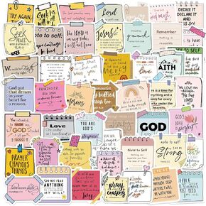 50PCS Inspirational Quote Waterproof Stickers Self-Affirmation Motivational Stickers Labels Mental Health Bottle Positive Quote Vinyl Stickers for Laptop Encouraging (Inspirational Stickers)