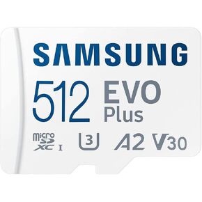 512GB Evo Plus MicroSD Memory Card for Nextbase Dash Cams 322GW, 422GW, 522GW, 622GW, IQ1k, IQ2K, IQ 4K UHS-1 U3 V30 Micro SD