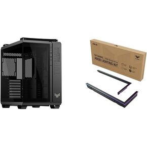 Bundle of ASUS TUF Gaming GT502 Horizon ATX Mid-Tower Gaming Case + ASUS TUF Gaming ARGB Lighting Kit for GT502 Horizon Series (Black)