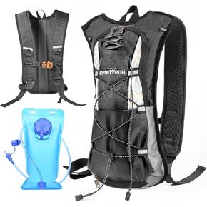 حقيبة الظهر على الظهر 16L رطب WTIH 2L مضاد للتسرب ومثانة الطوارئ وركوب الدراجات في مجال الجري والتخييم للمغامرات في الهواء الطلق (الرجال والنساء) 2025 ترقية in Kuwait