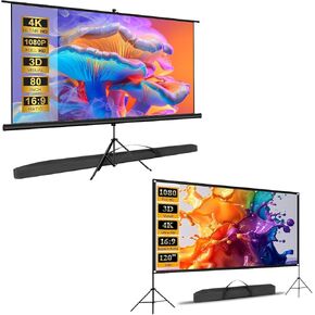 80 INCH Stand Screen and 120 INCH Stand Screen Combo