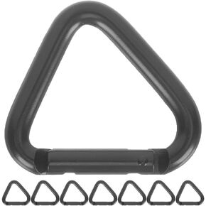 Sosoport 8pcs Aluminum Alloy Carabiner Clips Heavy Duty Triangle Buckles Multi-Function Keychain Speaker Hook Portable for Climbing Camping and Gym Use